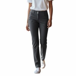 Adidas•Charcoal Straight Leg Activewear Pants